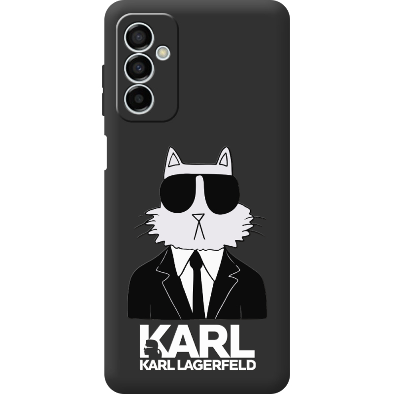 Черный чехол BoxFace Samsung Galaxy M23 5G (M236) Cat in Black