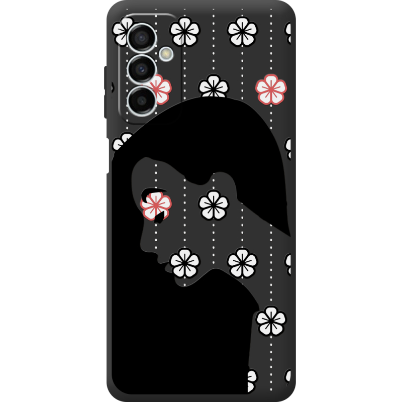 Черный чехол BoxFace Samsung Galaxy M23 5G (M236) Flower Hair