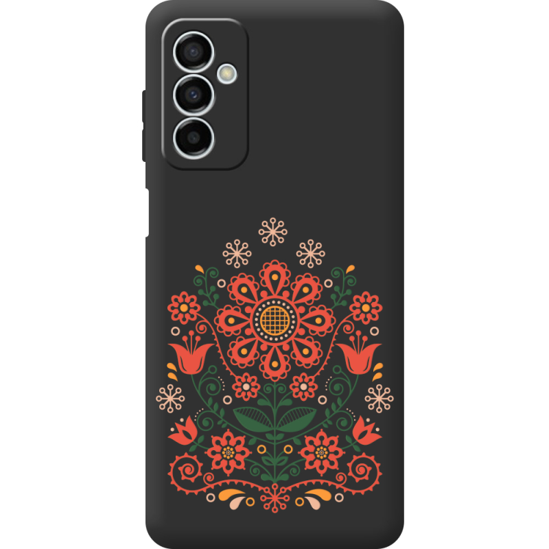 Черный чехол BoxFace Samsung Galaxy M23 5G (M236) Ukrainian Ornament