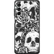 Черный чехол BoxFace Samsung Galaxy M23 5G (M236) Skull and Roses