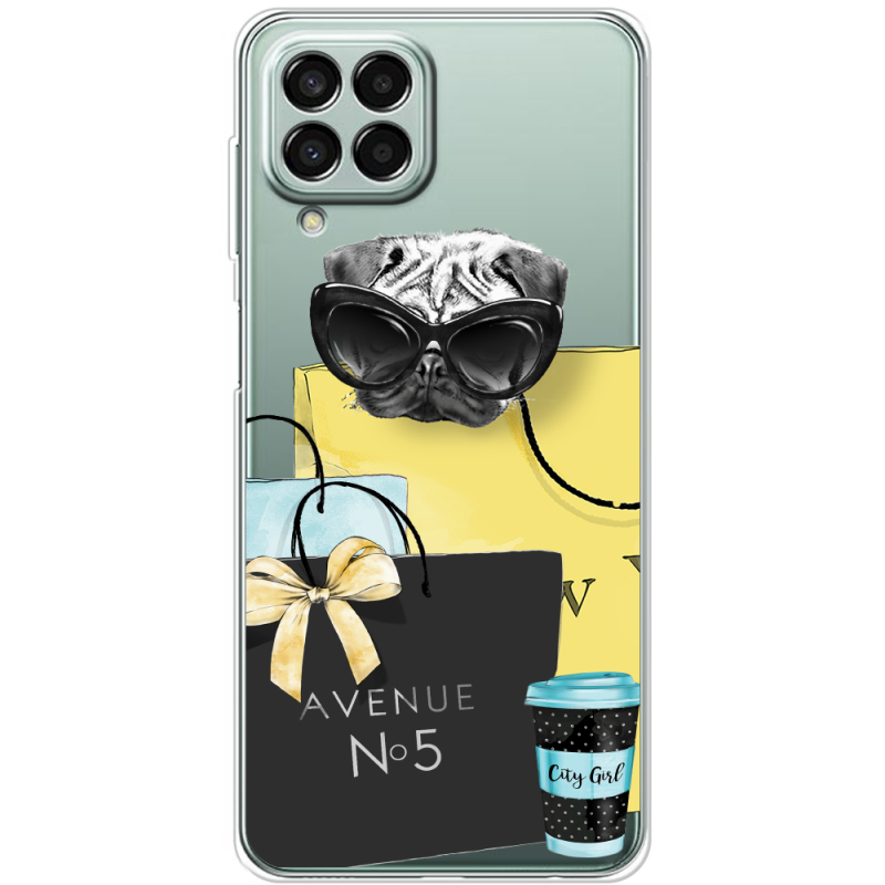 Прозрачный чехол BoxFace Samsung Galaxy M33 5G (M336)  Fashion Pug