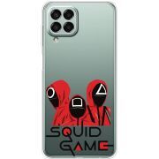 Прозрачный чехол BoxFace Samsung Galaxy M33 5G (M336)  siquid game люди в красном
