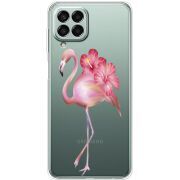 Прозрачный чехол BoxFace Samsung Galaxy M33 5G (M336)  Floral Flamingo