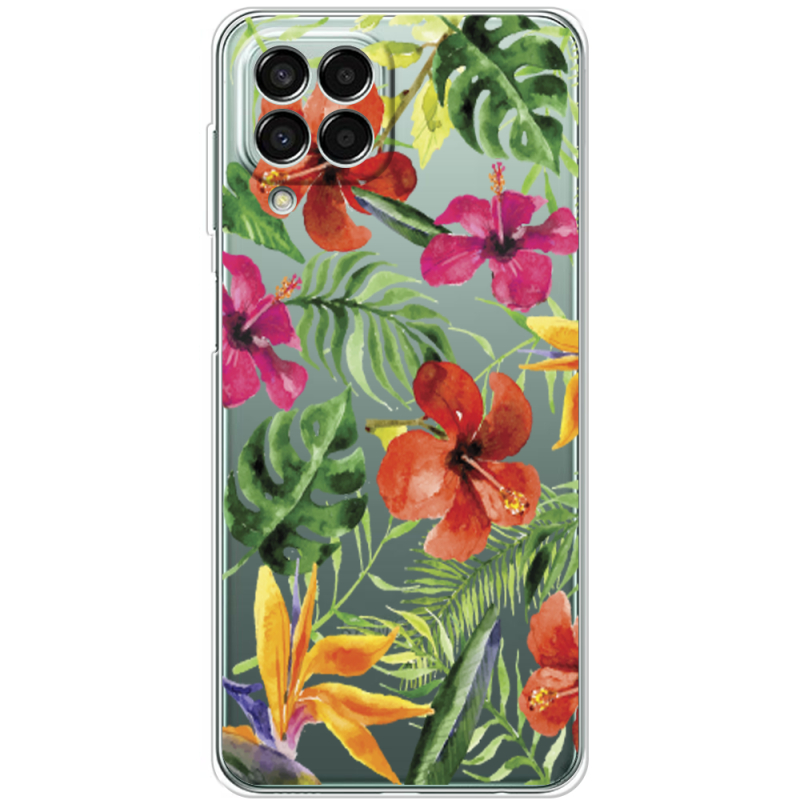 Прозрачный чехол BoxFace Samsung Galaxy M33 5G (M336)  Tropical Flowers