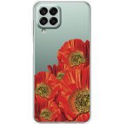 Прозрачный чехол BoxFace Samsung Galaxy M33 5G (M336)  Red Poppies