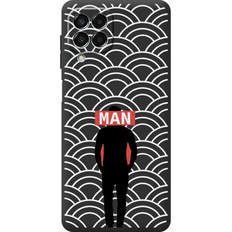 Черный чехол BoxFace Samsung Galaxy M33 5G (M336) Man Pattern