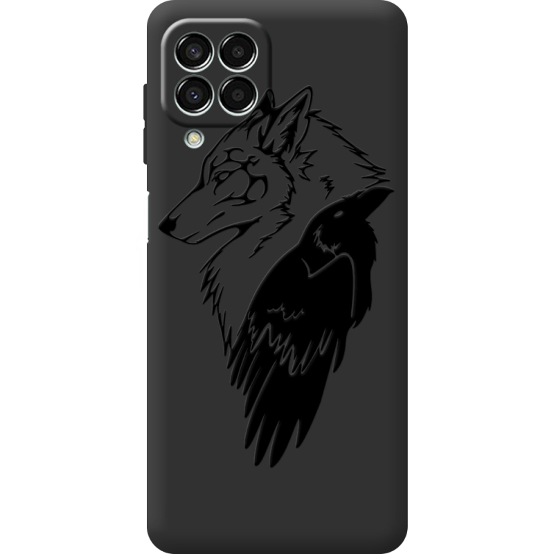 Черный чехол BoxFace Samsung Galaxy M33 5G (M336) Wolf and Raven