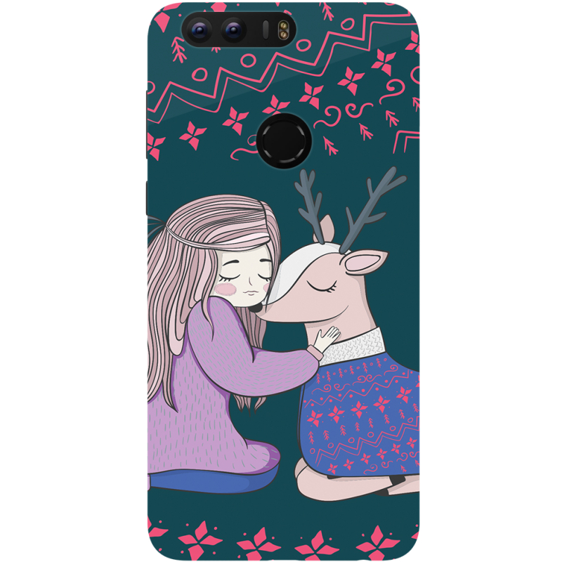 Чехол Uprint Huawei Honor 8 Girl and deer