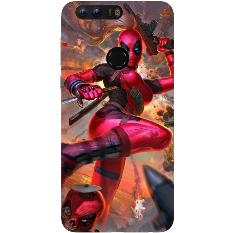 Чехол Uprint Huawei Honor 8 Woman Deadpool