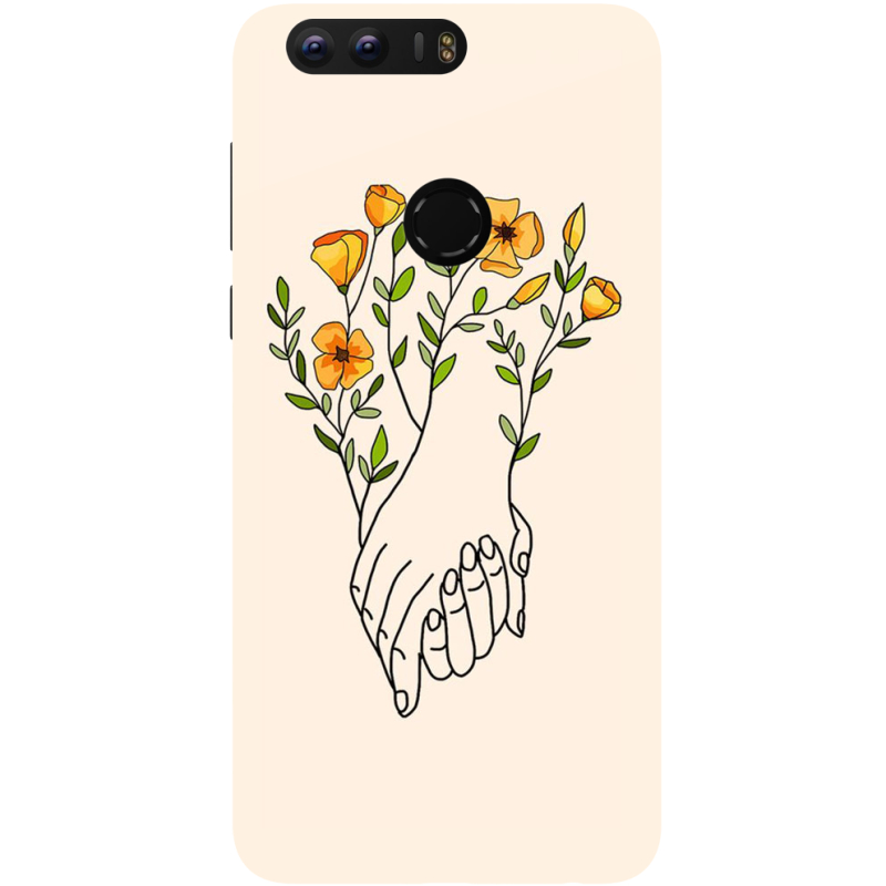 Чехол Uprint Huawei Honor 8 Flower Hands