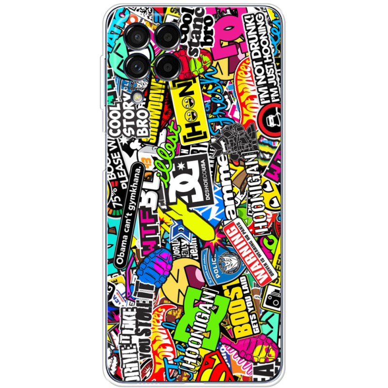 Чехол BoxFace Samsung Galaxy M53 5G (M536)  Multicolored Inscriptions