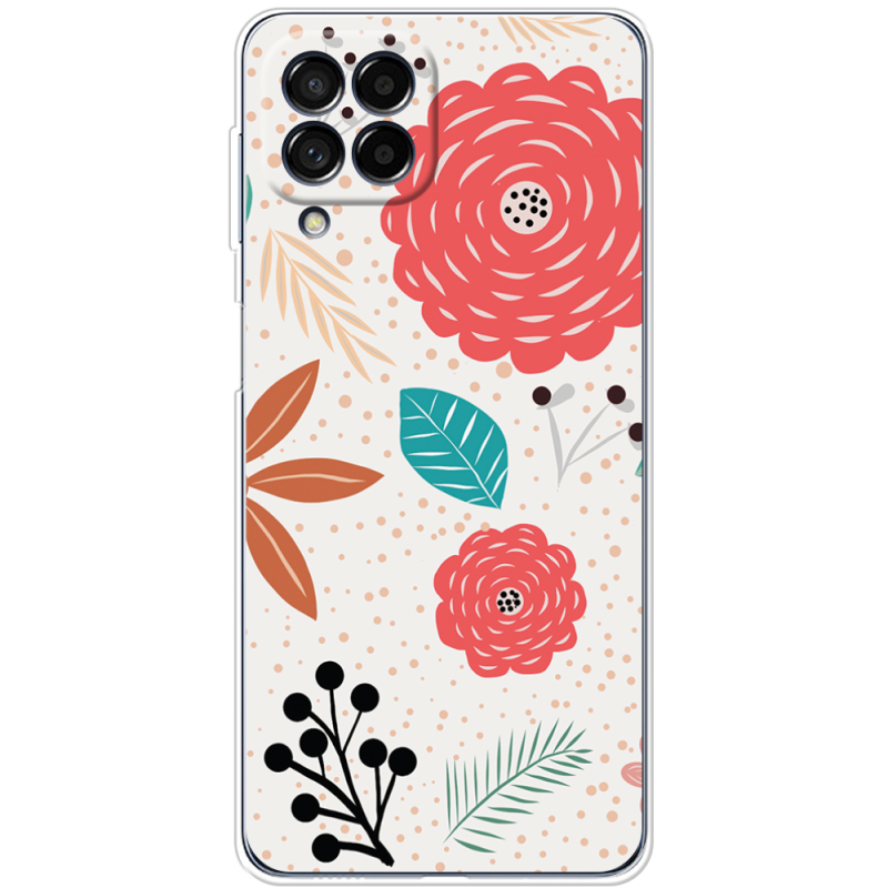 Чехол BoxFace Samsung Galaxy M53 5G (M536)  Line Flowers