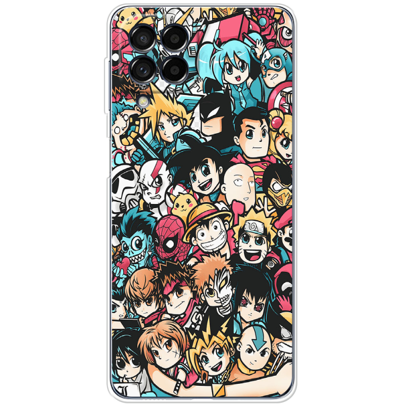 Чехол BoxFace Samsung Galaxy M53 5G (M536)  Anime Stickers