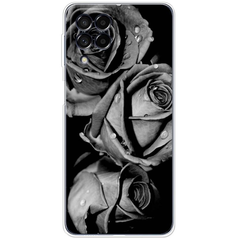 Чехол BoxFace Samsung Galaxy M53 5G (M536)  Black and White Roses