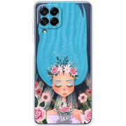 Прозрачный чехол BoxFace Samsung Galaxy M53 5G (M536)  Blue Hair