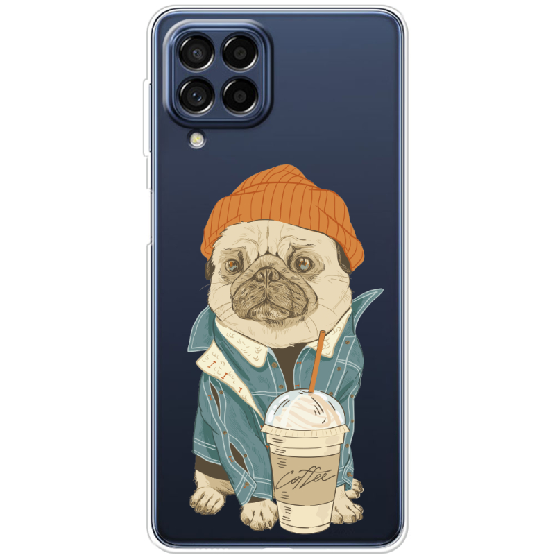 Прозрачный чехол BoxFace Samsung Galaxy M53 5G (M536)  Dog Coffeeman