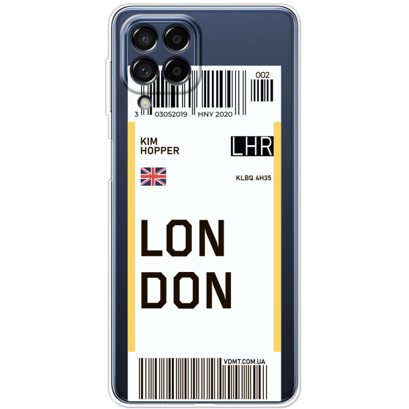 Прозрачный чехол BoxFace Samsung Galaxy M53 5G (M536)  Ticket London