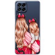 Прозрачный чехол BoxFace Samsung Galaxy M53 5G (M536)  Mouse Girls