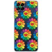 Прозрачный чехол BoxFace Samsung Galaxy M53 5G (M536)  Hippie Flowers