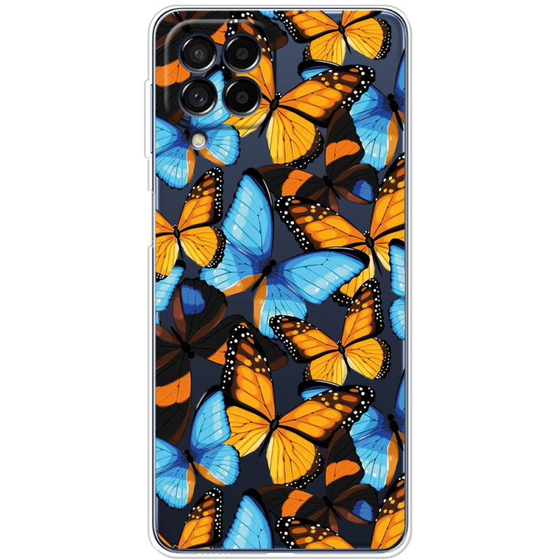 Прозрачный чехол BoxFace Samsung Galaxy M53 5G (M536)  Butterfly Morpho