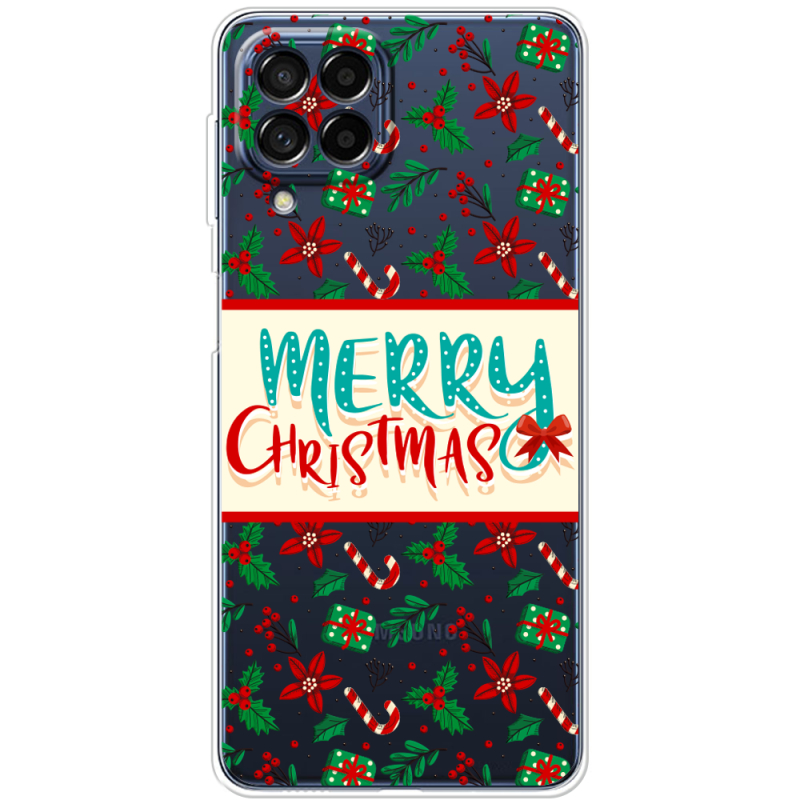 Прозрачный чехол BoxFace Samsung Galaxy M53 5G (M536)  Vintage Christmas Pattern