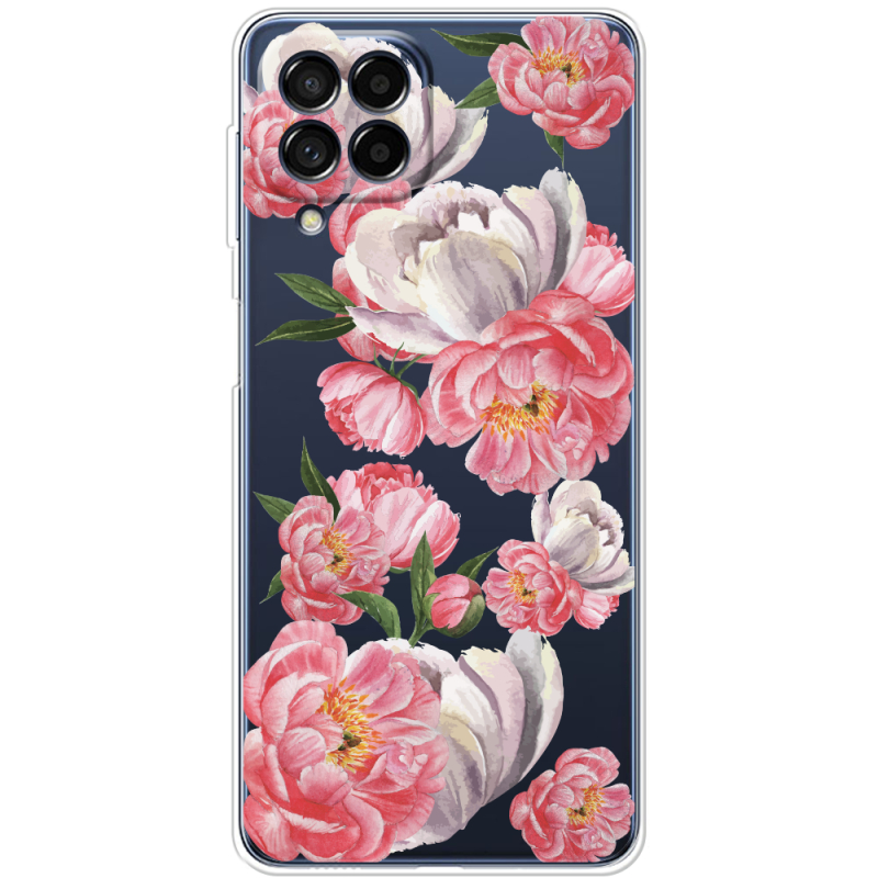 Прозрачный чехол BoxFace Samsung Galaxy M53 5G (M536)  Peony Watercolor Style