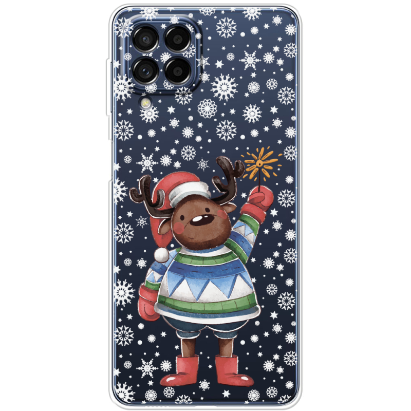 Прозрачный чехол BoxFace Samsung Galaxy M53 5G (M536)  Christmas Deer with Snow