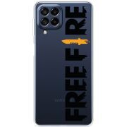 Прозрачный чехол BoxFace Samsung Galaxy M53 5G (M536)  Free Fire Black Logo