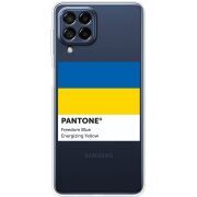 Прозрачный чехол BoxFace Samsung Galaxy M53 5G (M536)  Pantone вільний синій