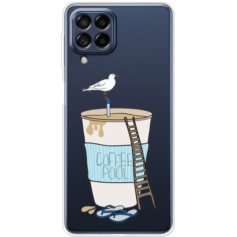 Прозрачный чехол BoxFace Samsung Galaxy M53 5G (M536)  Segull in Cofee Pool