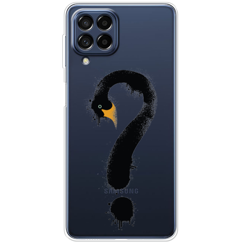 Прозрачный чехол BoxFace Samsung Galaxy M53 5G (M536)  Swan question