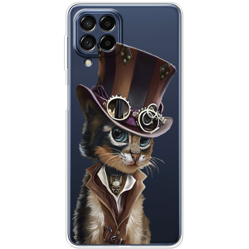 Прозрачный чехол BoxFace Samsung Galaxy M53 5G (M536)  Steampunk Cat