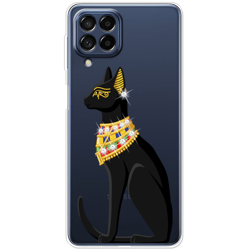 Чехол со стразами Samsung Galaxy M53 5G (M536)  Egipet Cat