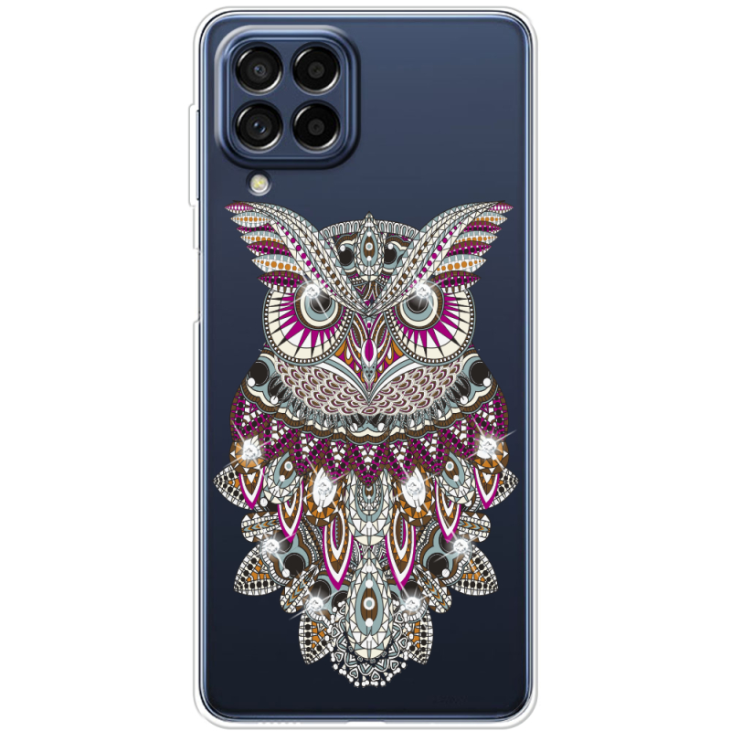 Чехол со стразами Samsung Galaxy M53 5G (M536)  Owl