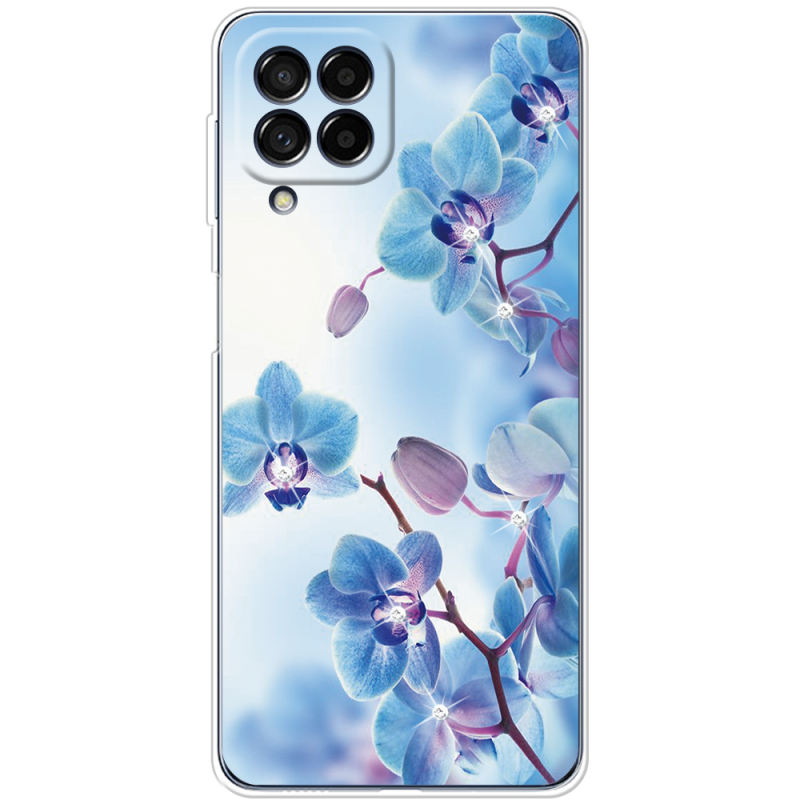 Чехол со стразами Samsung Galaxy M53 5G (M536)  Orchids