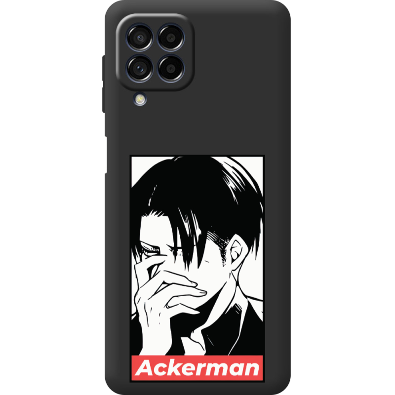 Черный чехол BoxFace Samsung Galaxy M53 5G (M536) Attack On Titan - Ackerman