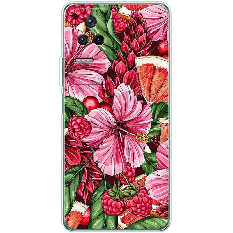 Чехол BoxFace Poco F4 Tropical Flowers