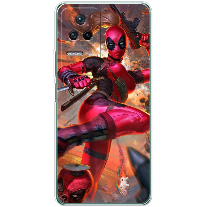 Чехол BoxFace Poco F4 Woman Deadpool