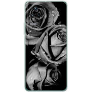 Чехол BoxFace Poco F4 Black and White Roses