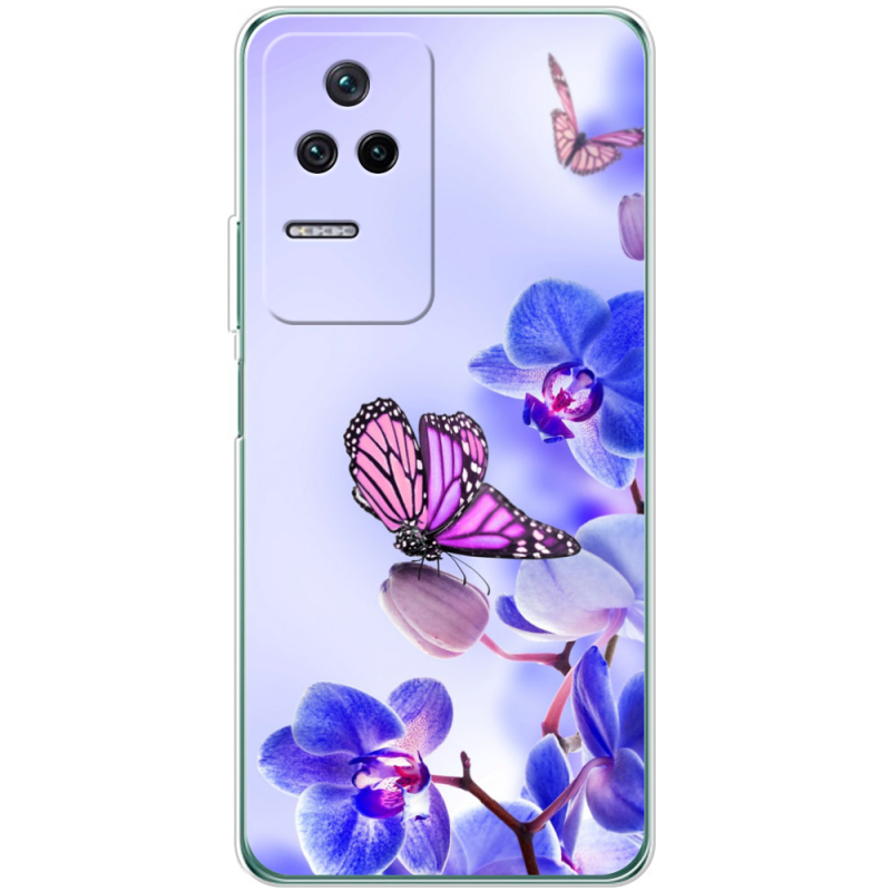 Чехол BoxFace Poco F4 Orchids and Butterflies