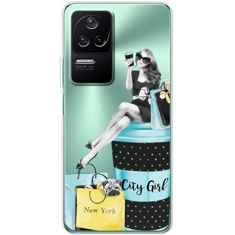 Прозрачный чехол BoxFace Poco F4 City Girl