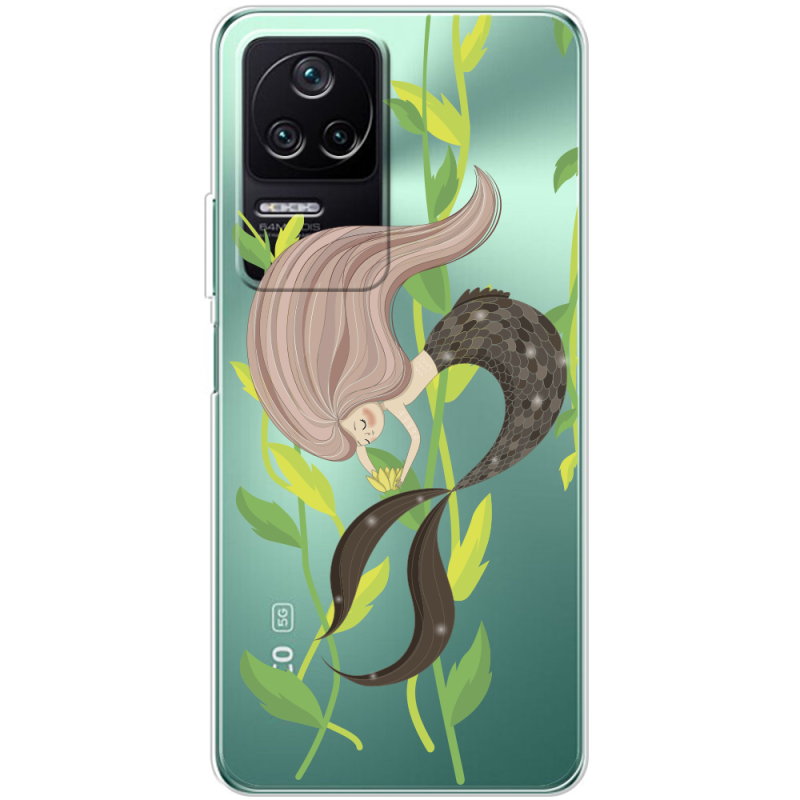 Прозрачный чехол BoxFace Poco F4 Cute Mermaid