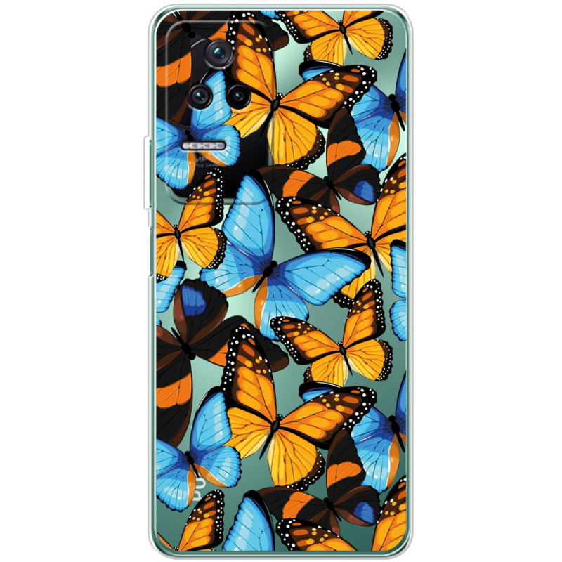 Прозрачный чехол BoxFace Poco F4 Butterfly Morpho