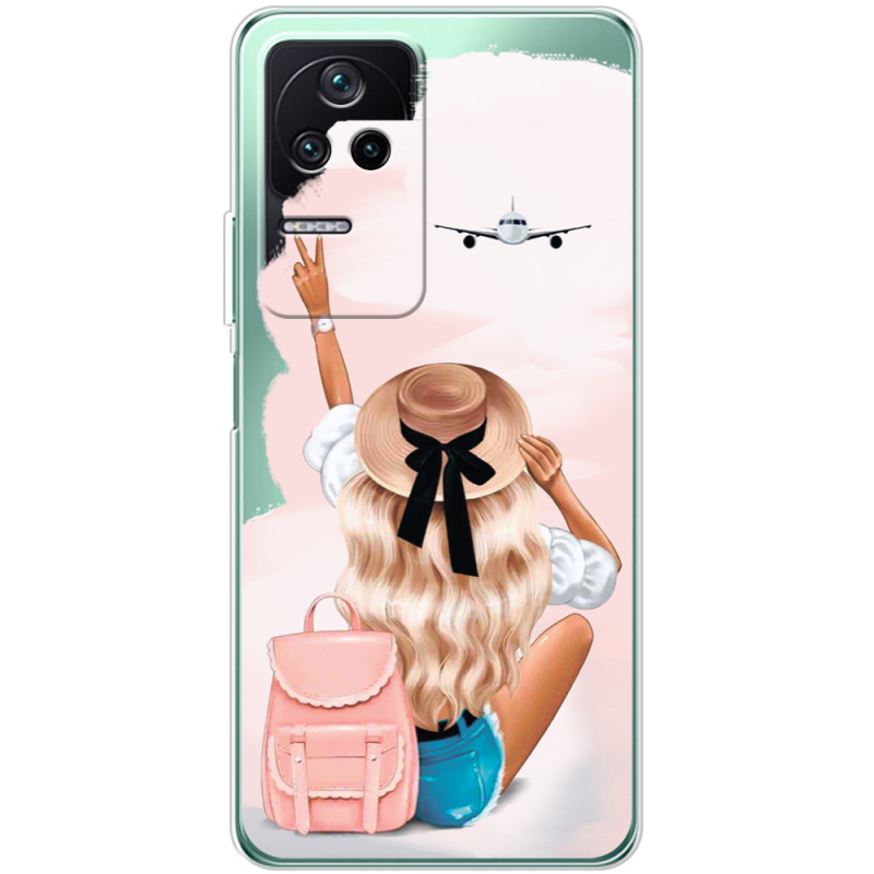 Прозрачный чехол BoxFace Poco F4 Travel Girl