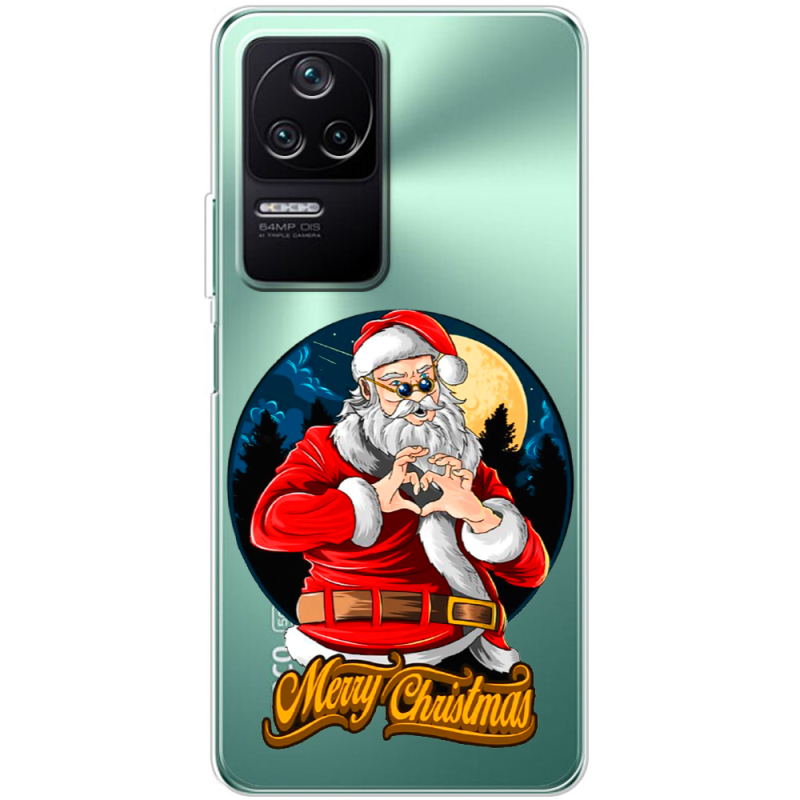 Прозрачный чехол BoxFace Poco F4 Cool Santa