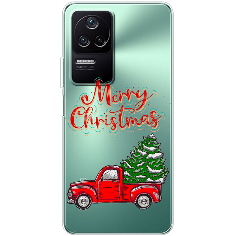 Прозрачный чехол BoxFace Poco F4 Holiday Car