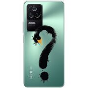 Прозрачный чехол BoxFace Poco F4 Swan question