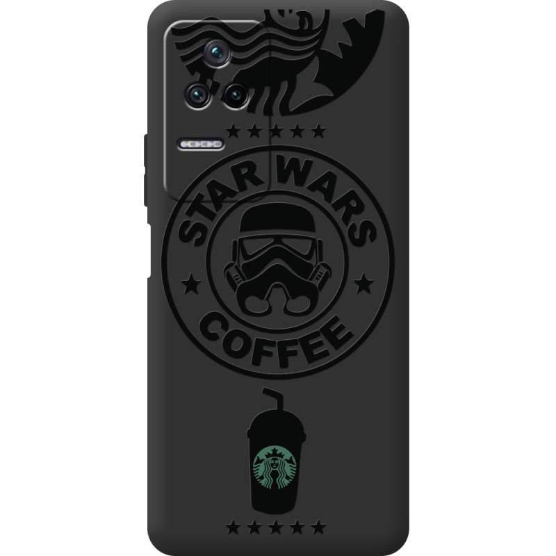 Черный чехол BoxFace Poco F4 Dark Coffee