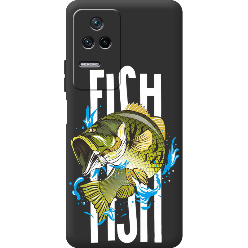 Черный чехол BoxFace Poco F4 Fish