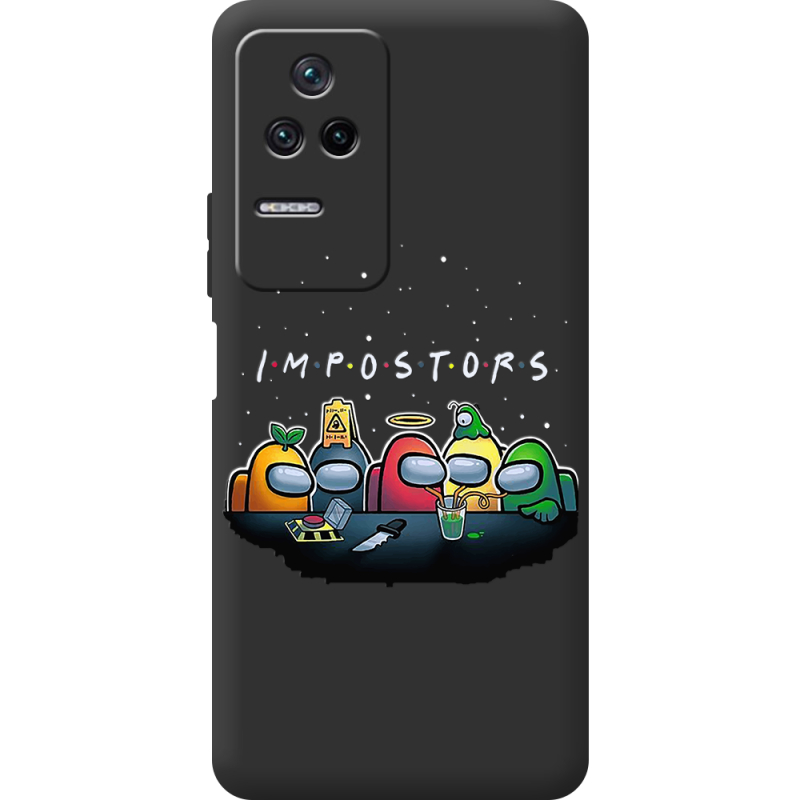 Черный чехол BoxFace Poco F4 Among Us Impostors